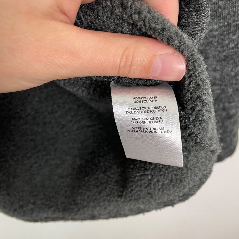 Eddie Bauer Men's Sz L Gray‎ Quarter Zip Pullover Outdoor Sweatshirt Warm - Picture 5 of 8